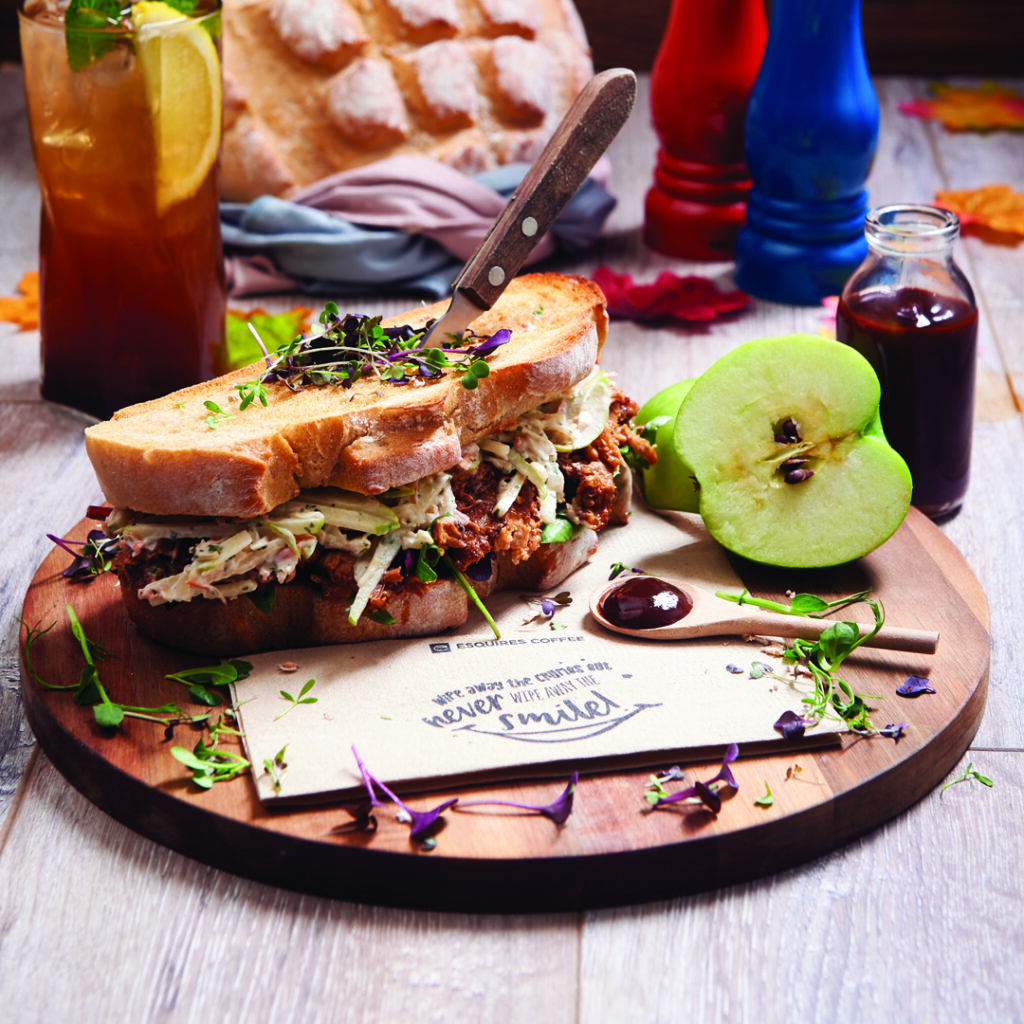 Esquires coffee ireland Autumn Bourbon BBQ sandwich