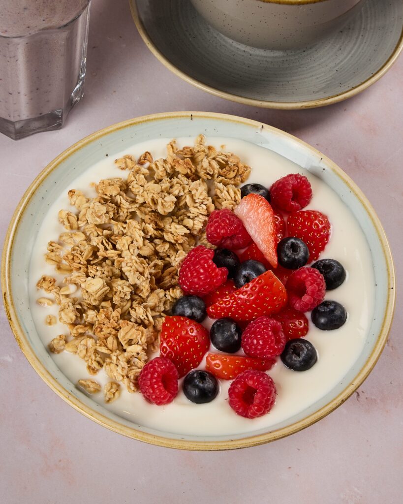 ESQUIRES NEW YEAR MIXED BERRIES GRANOLA YOGHURT BOWL