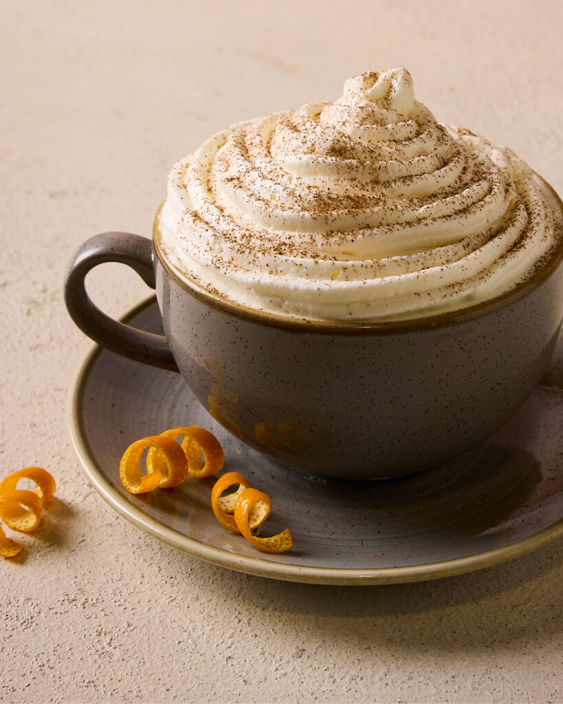 ESQUIRES AUTUMN 2026 DRINKS CINNAMON & ORANGE HOT CHOCOLATE